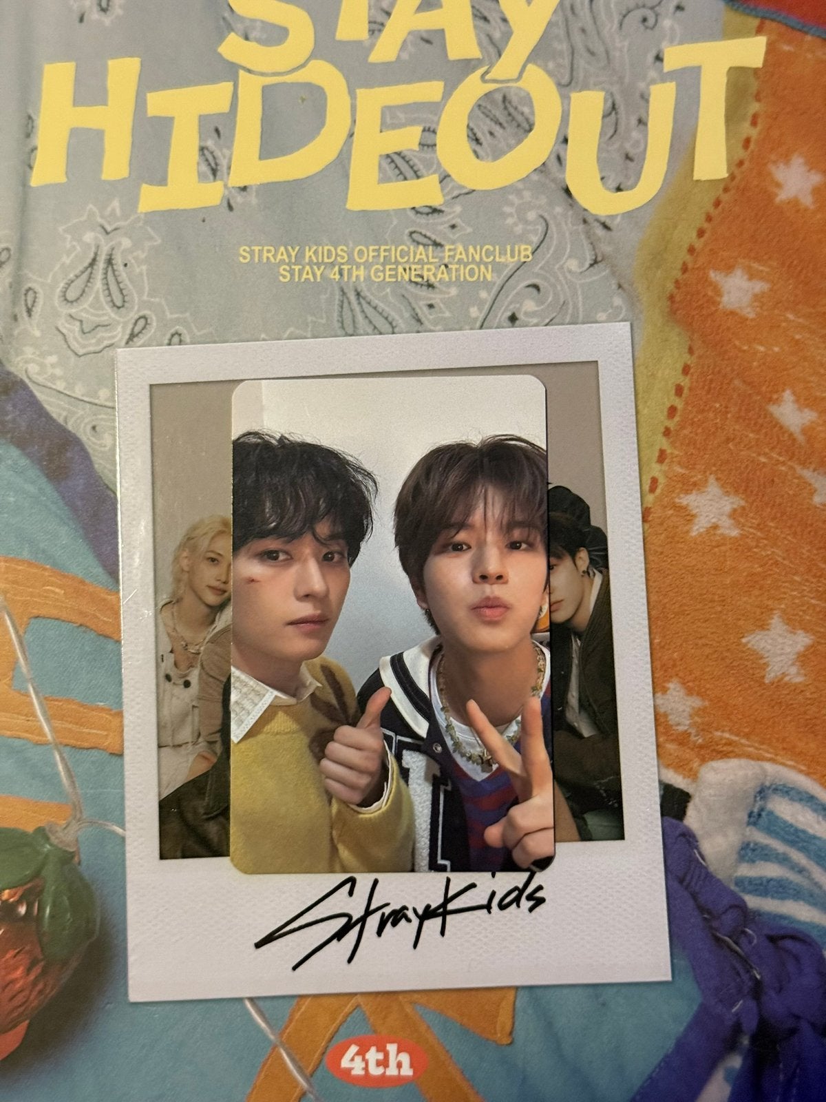 Stray Kids Lee Know & Seungmin photo card stay hideout, Ophalen of Verzenden, Zo goed als nieuw, Foto of Kaart