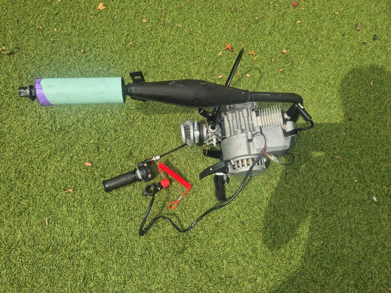 2 Takt 50cc Motor met Gashendel en Kill Switch, Ophalen of Verzenden, Gebruikt