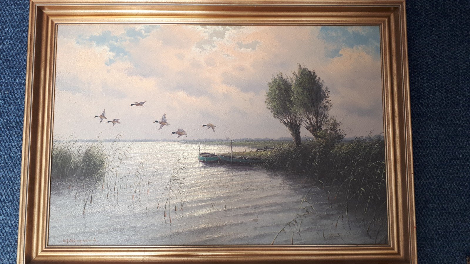 Te koop schilderij van H.J. Wijngaard, Antiek en Kunst, Ophalen