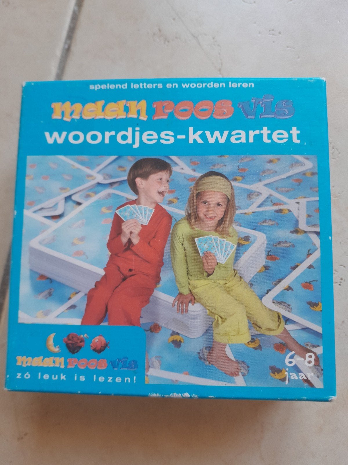 Zwijssen thuis Maan Roos Vis woordjes en letter kwartet, Ophalen of Verzenden