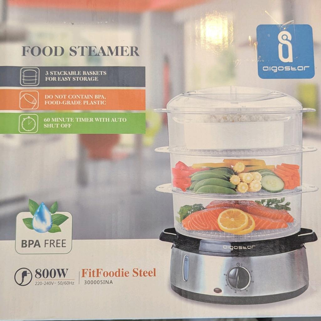 Digiosgio Food Steamer 800W - Gezond Stomen, Ophalen