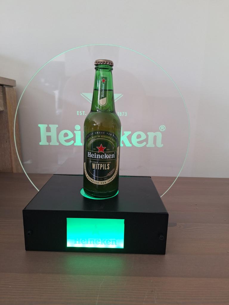 Nieuw heineken bier lamp, Ophalen of Verzenden, Nieuw, Reclamebord, Plaat of Schild, Heineken