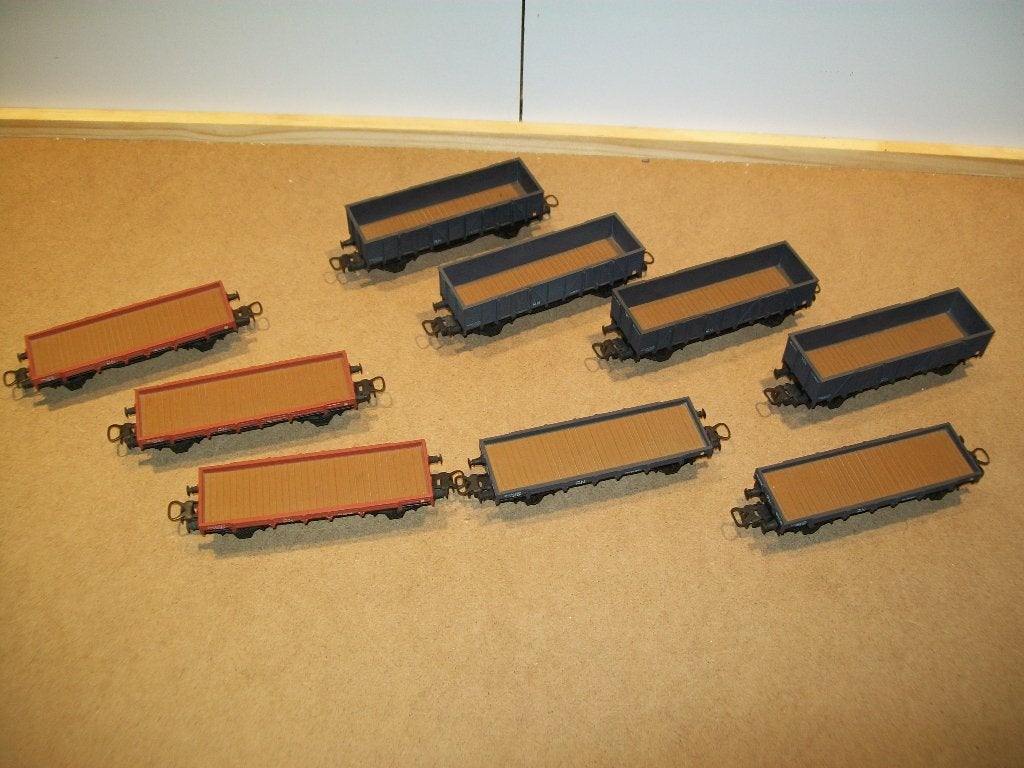 9x electrotren wagons h0 wisselstroom wielen, Overige merken, Wisselstroom, Wagon, Ophalen of Verzenden