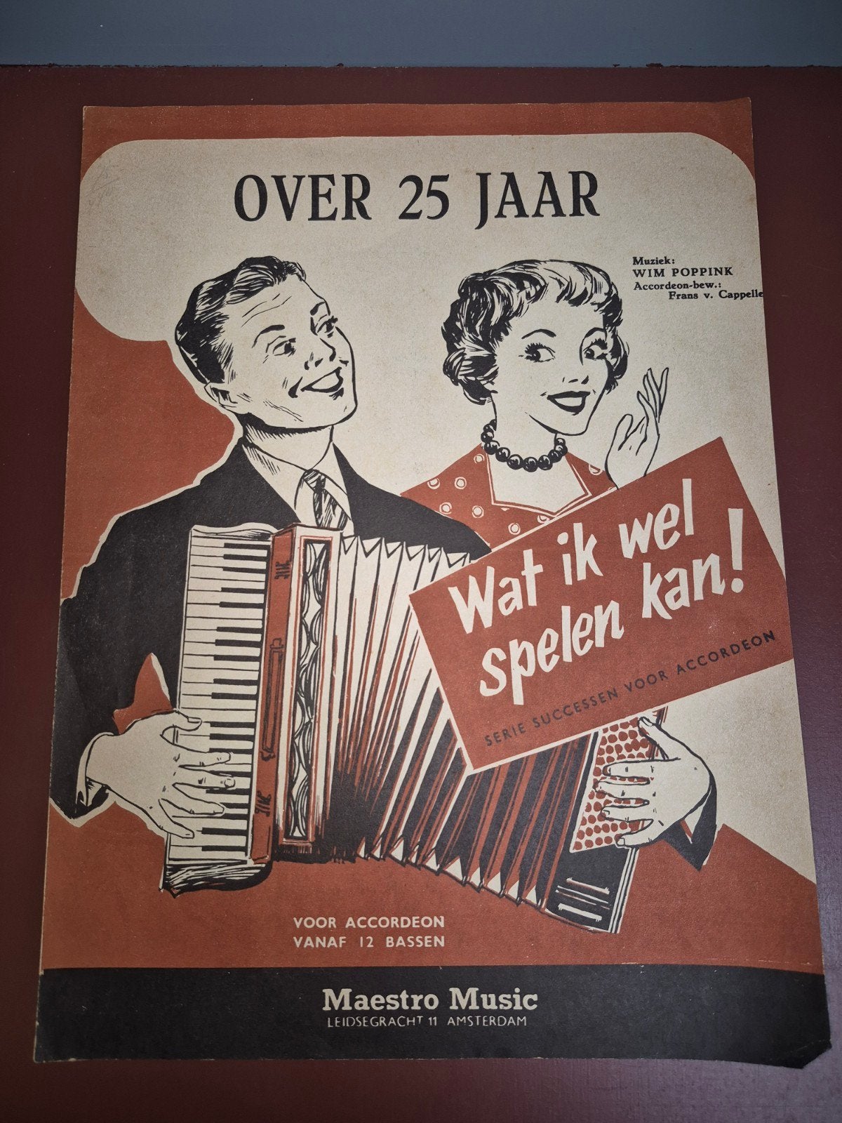 Over 25 Jaar - Accordeon bladmuziek, Muziek en Instrumenten, Bladmuziek, Ophalen of Verzenden