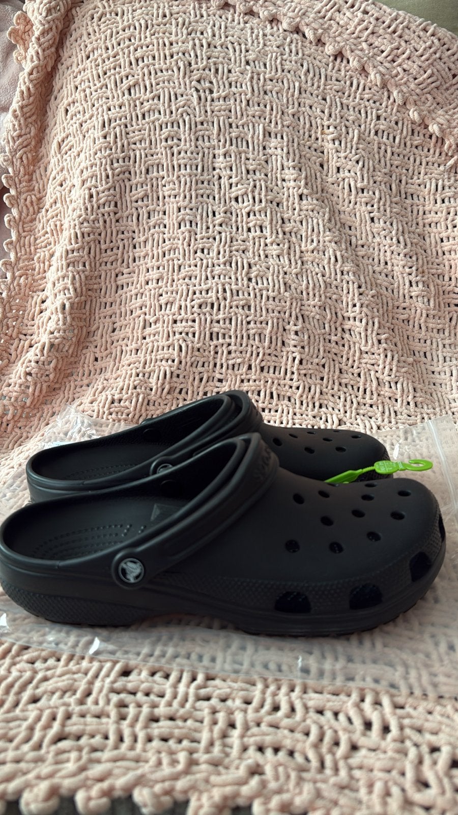Nieuwe Crocs Classic Clogs Zwart - Maat 45-46, Verzenden, Nieuw, Zwart, Slippers