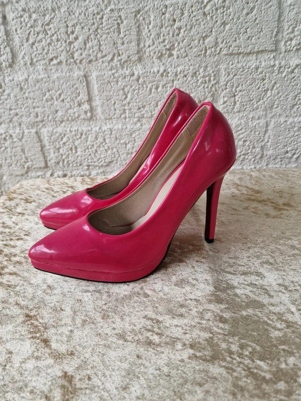 Kimberly Roze Lakpumps Hakken – Maat 38, Ophalen of Verzenden, Zo goed als nieuw, Roze