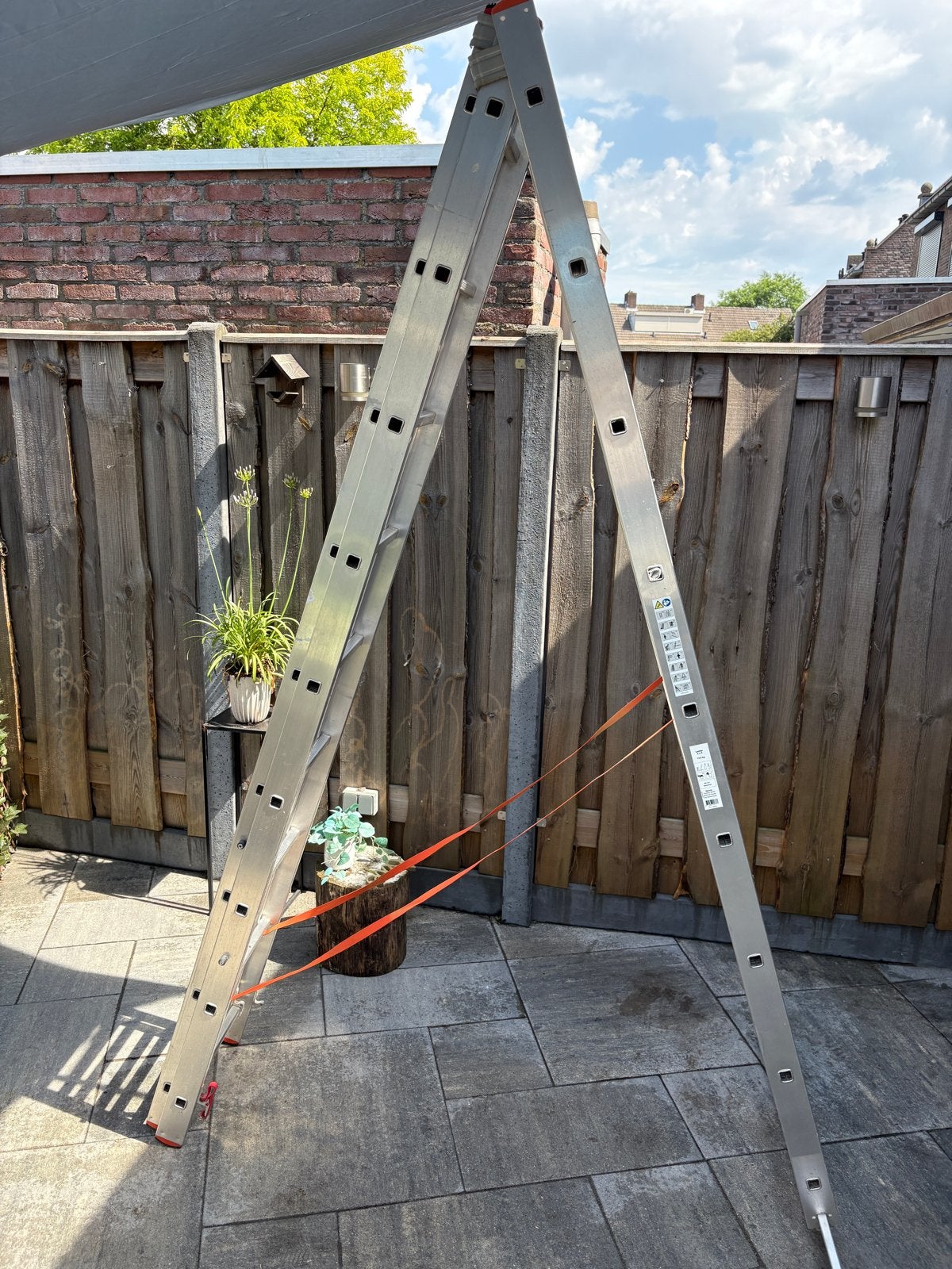 3x9 Sportladder - Multifunctionele Aluminium Ladder, Doe-het-zelf en Verbouw, Ladders en Trappen, Ophalen, Gebruikt, Ladder, Opvouwbaar of Inschuifbaar