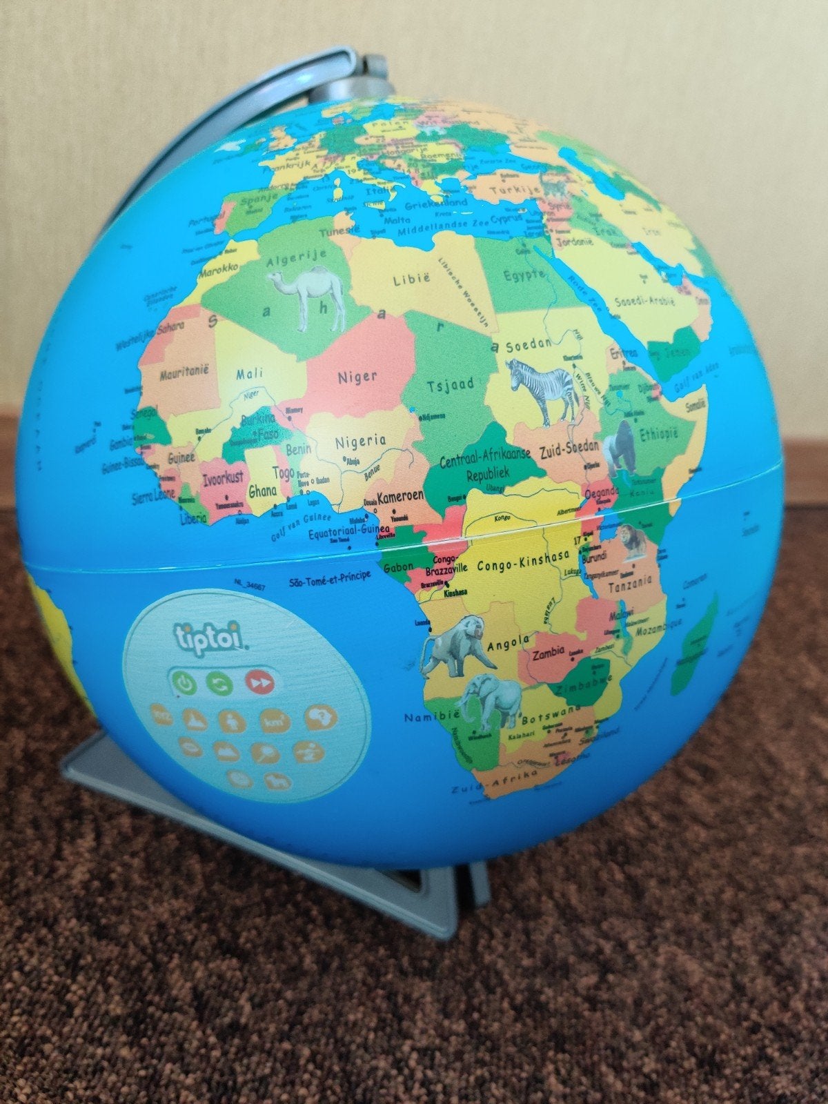 Tiptoi Wereldbol - Gebruikt, maar nog netjes, Ophalen, Gebruikt, Kunststof, Interactief
