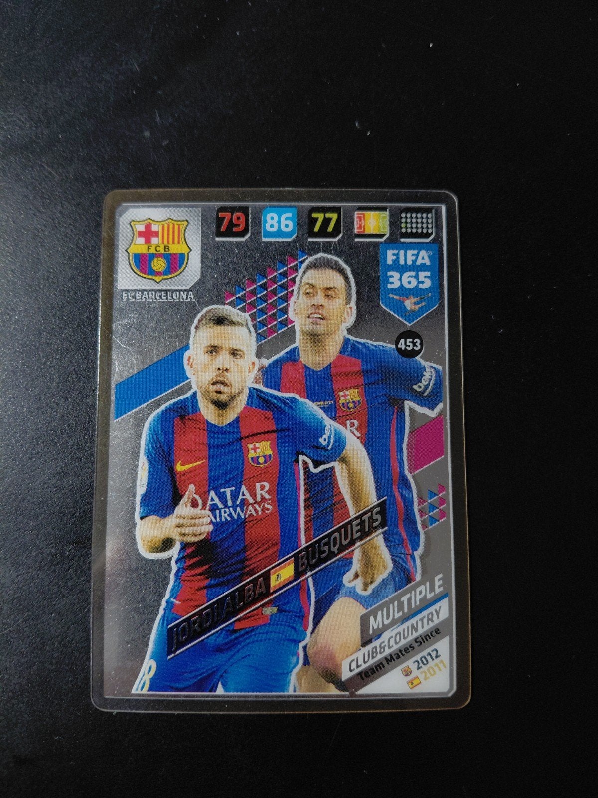 jordi alba/busquets (fc barcelona) panini multiple, Verzenden, Nieuw, Buitenlandse clubs, Poster, Plaatje of Sticker