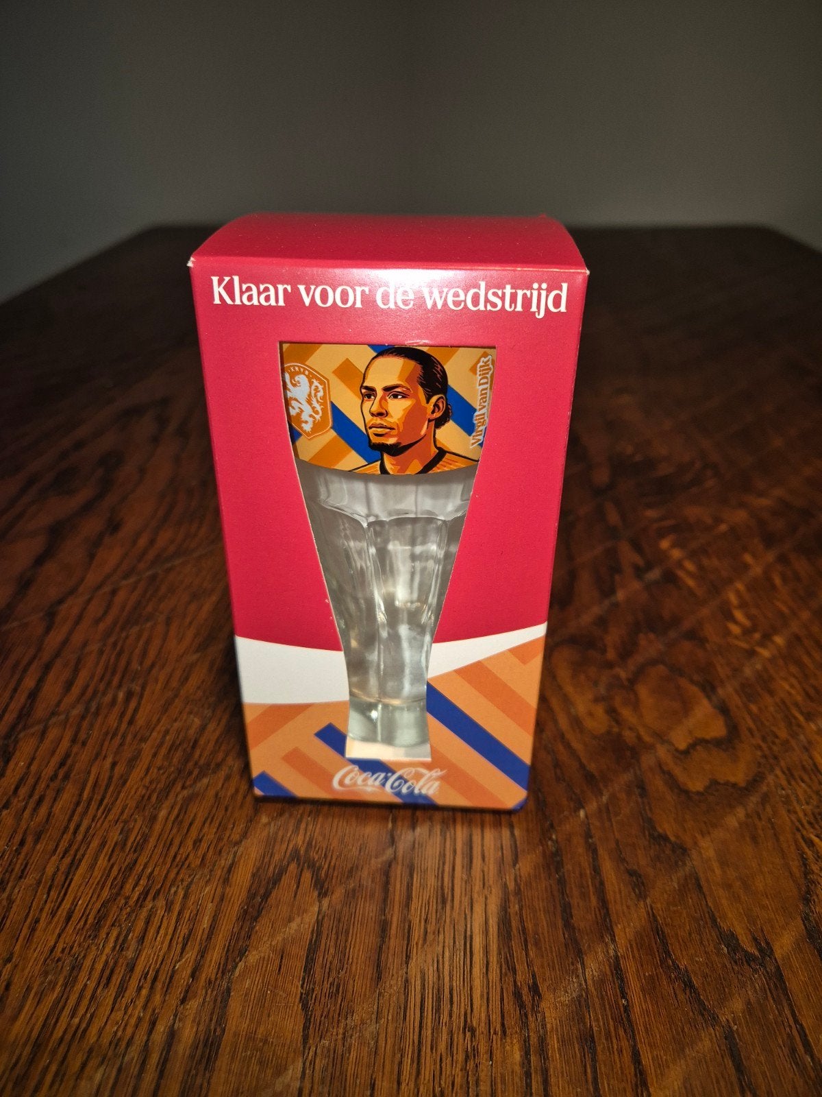 Coca-Cola Oranje Spelerscollectie Glas - Virgil van Dijk, Verzamelen, Ophalen, Nieuw, Overige sporten, Overige typen