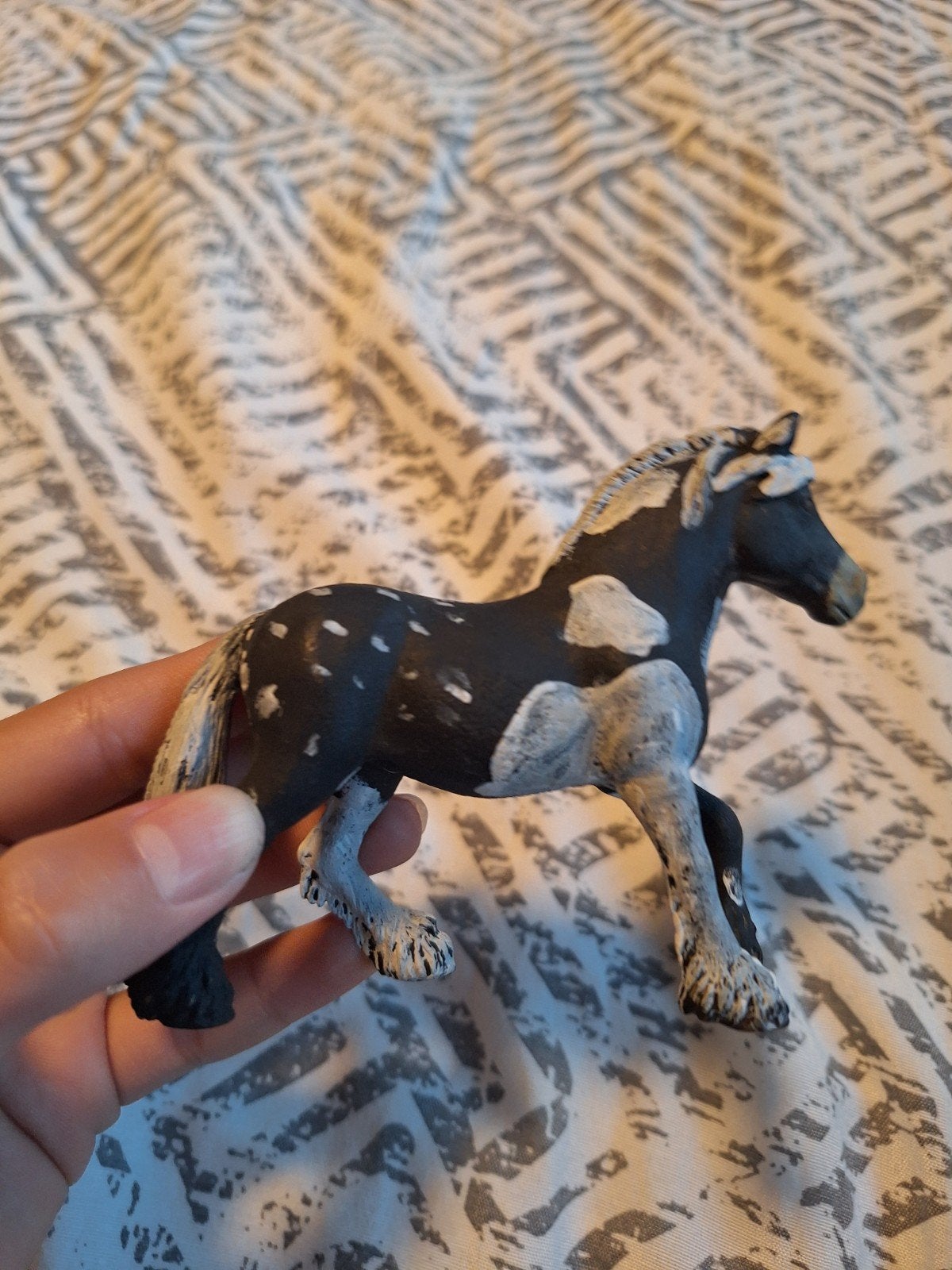 Gerepainte Schleich Shetlander (origineel paard uit 2012), Ophalen, Gebruikt