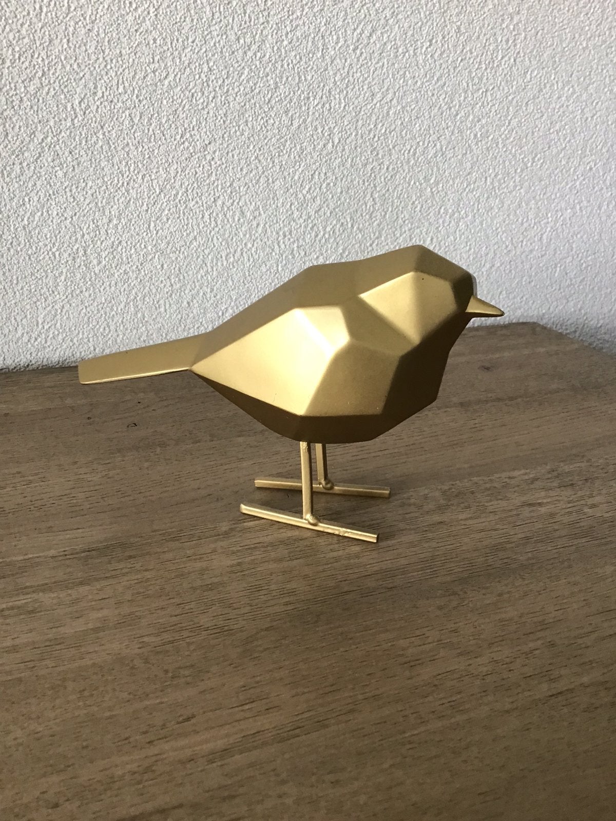 Woonaccessoire goudkleurige vogel, Ophalen, Zo goed als nieuw, Goud