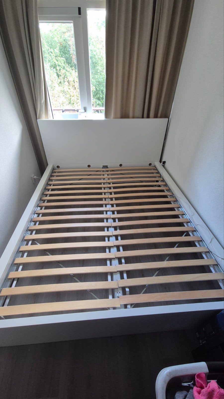 ikea malm 160 bij 200, Ophalen, Wit, Tweepersoons, Zo goed als nieuw