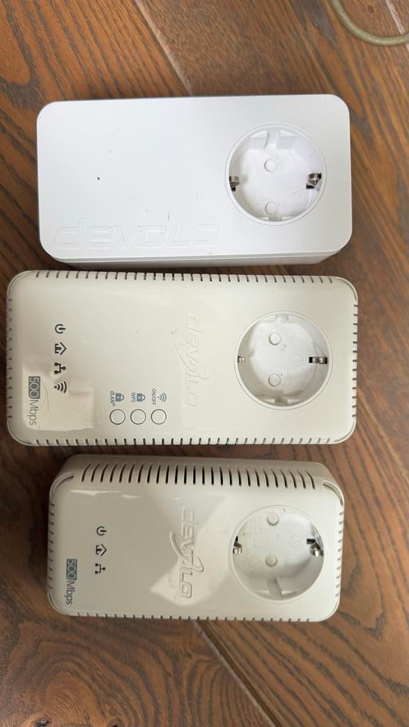 Devolo dLAN 500 duo+ Powerline Adapters (3 stuks), Computers en Software, Powerlines, Ophalen of Verzenden, Gebruikt