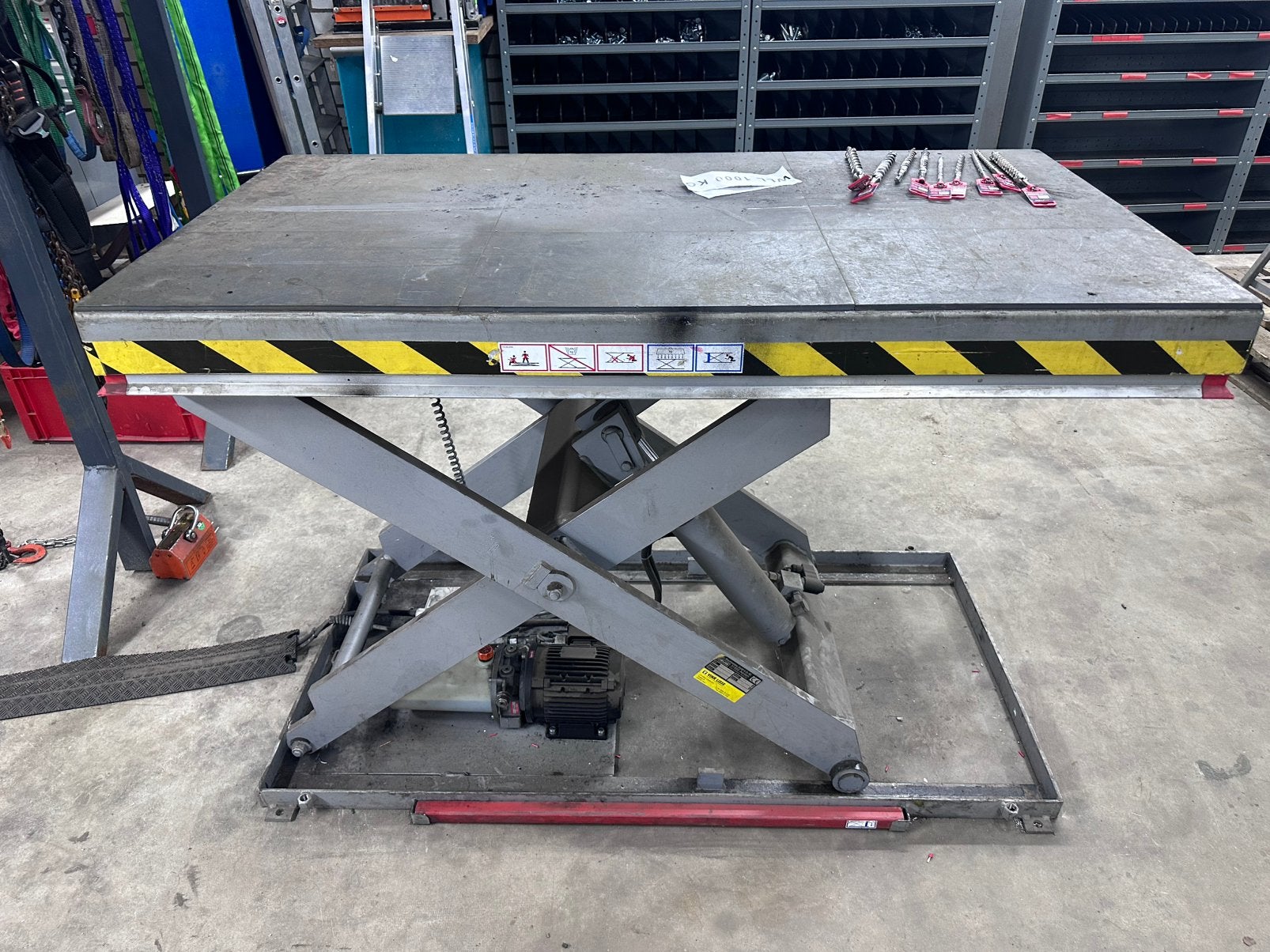 Heftafel 1000 kg, Ophalen, Gebruikt