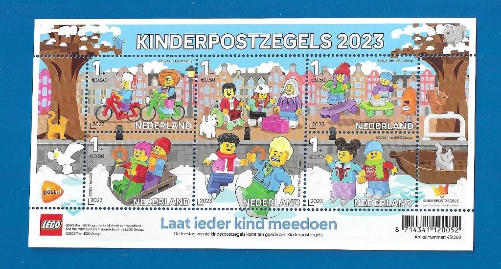 NVPH 4148 Kinderpostzegels 2023 (postzegelvel), Postzegels en Munten, Verzenden, Na 1940, Postfris