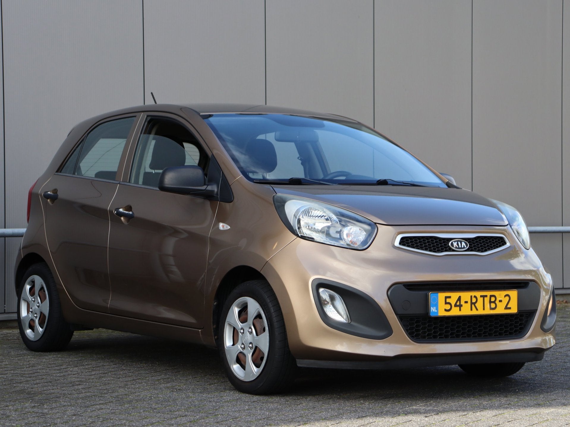 Kia Picanto 1.0 CVVT 4-deurs org NL, Auto's, Voorwielaandrijving, Euro 5, Gebruikt, Bruin