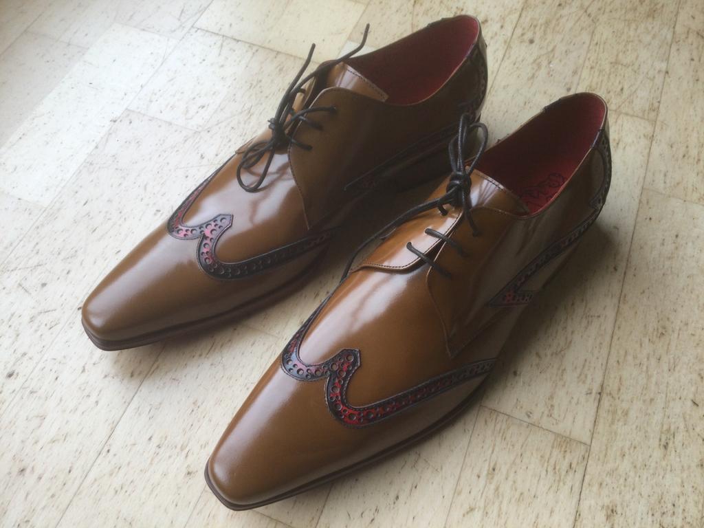 Jeffery~West - Veterschoen Heren - maat 45/46, Kleding | Heren, Schoenen, Bruin, Verzenden, Nieuw, Veterschoenen