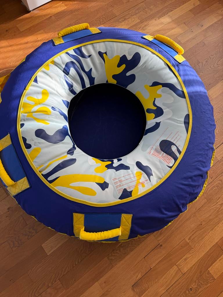 Opblaasbare funtube voor waterpret met touw, Watersport en Boten, Waterski's, Ophalen of Verzenden, Zo goed als nieuw, Funband of Funtube