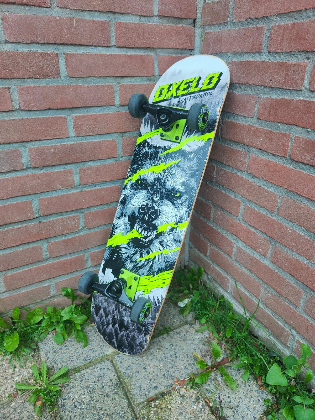 Oxelo Mid 500 Wolf skateboard, Ophalen, Zo goed als nieuw, Skateboard