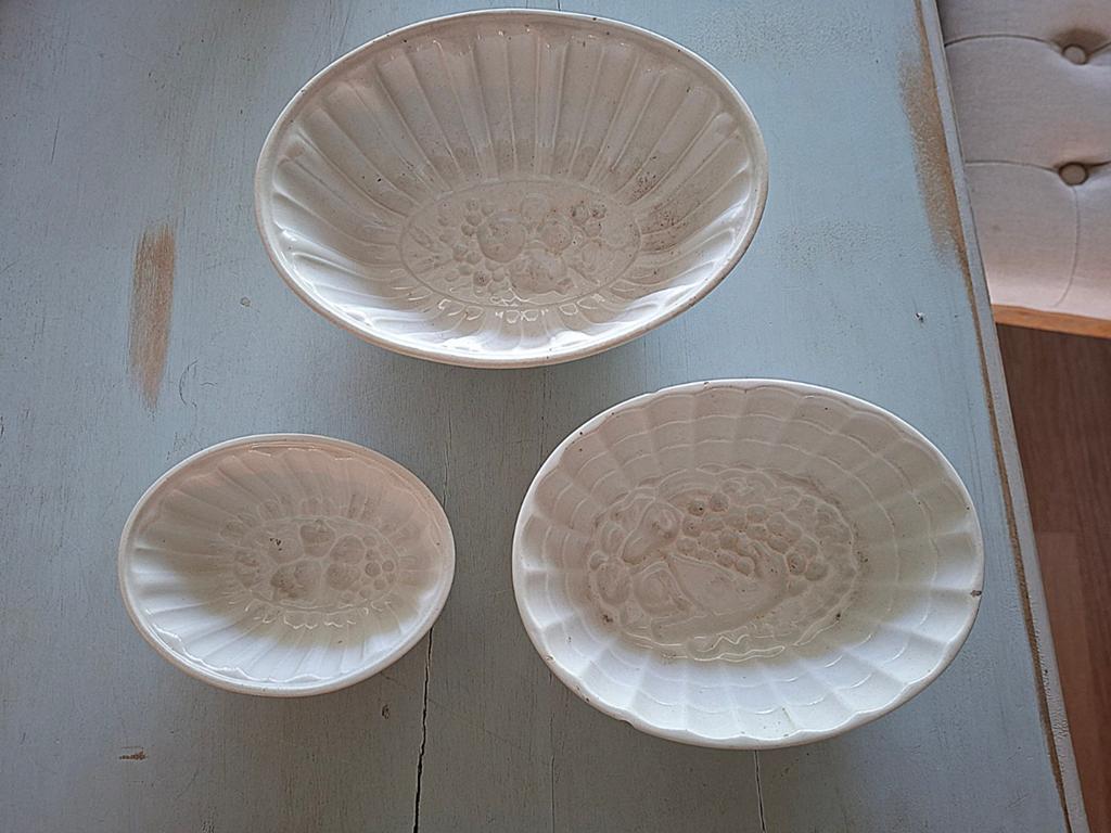 3 antieke puddingvorm Petrus Regout, Antiek en Kunst, Ophalen of Verzenden