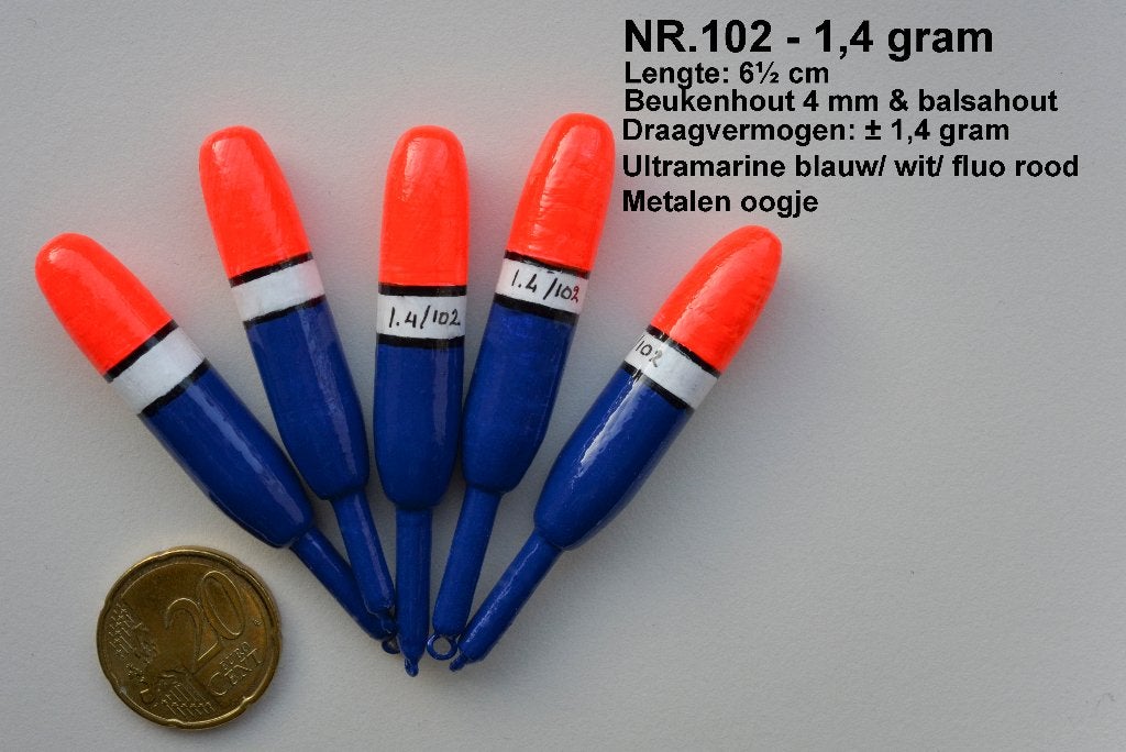 KARPER-VLOK DOBBER HANDBUILT NR. 102 / 1,4 gram, Ophalen of Verzenden, Nieuw, Dobber of Lood