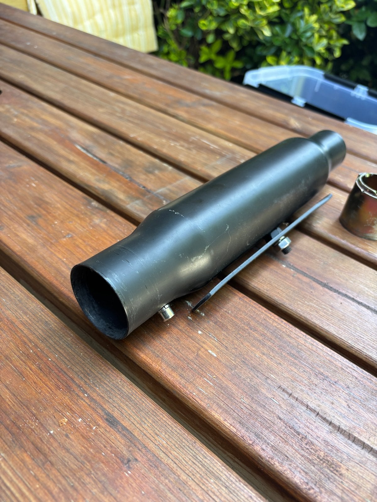 Zwarte shorty demper voor motorfiets, Ophalen of Verzenden, Gebruikt