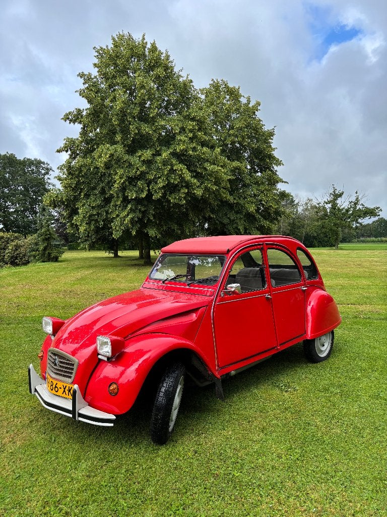 Citroën 2CV 0.6 1985 Rood, Auto's, Stof, 602 cc, 2CV, 29 pk
