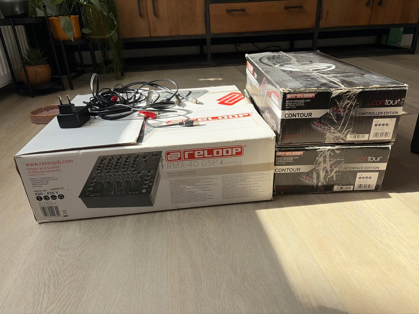 Reloop DJ-set: RMX-40 DSP mixer en Contour controller set, Ophalen, Gebruikt, Dj-set, Reloop