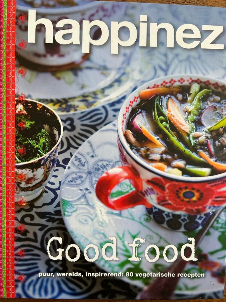 Happinez Good Food: 80 vegetarische recepten, Boeken, Kookboeken, Hoofdgerechten, Vegetarisch, Ophalen of Verzenden, Zo goed als nieuw