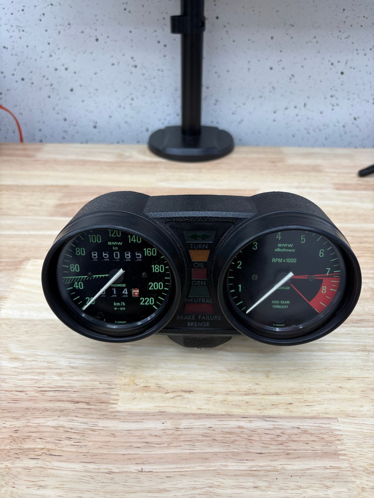 Kilometerteller Toerenteller BMW R100 RS 1981