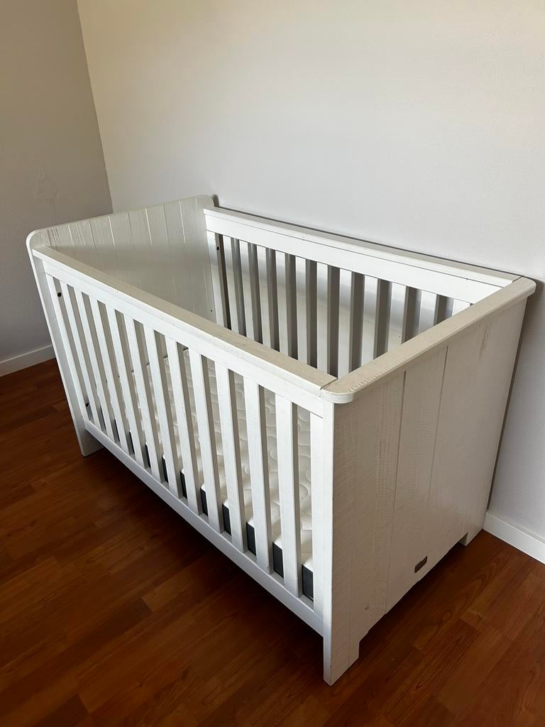 Wit Coming Kids ledikant incl ikea himlavalv matras, Ophalen, Zo goed als nieuw, Ledikant
