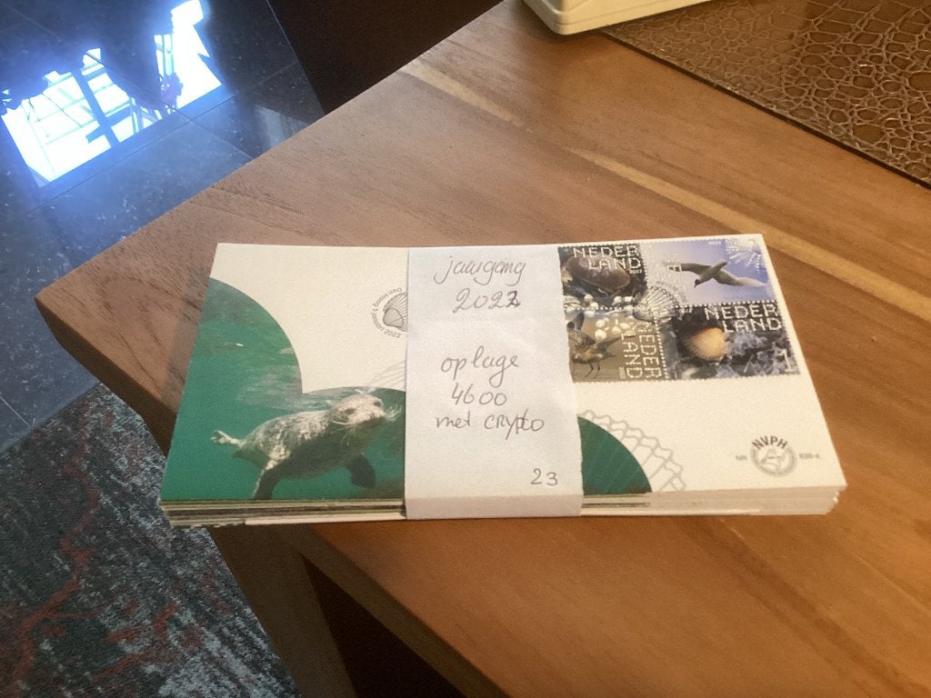 Jaargang 2022 fdc Nederland compleet E836a tm 853b Met cryp, Verzenden, Onbeschreven, Nederland