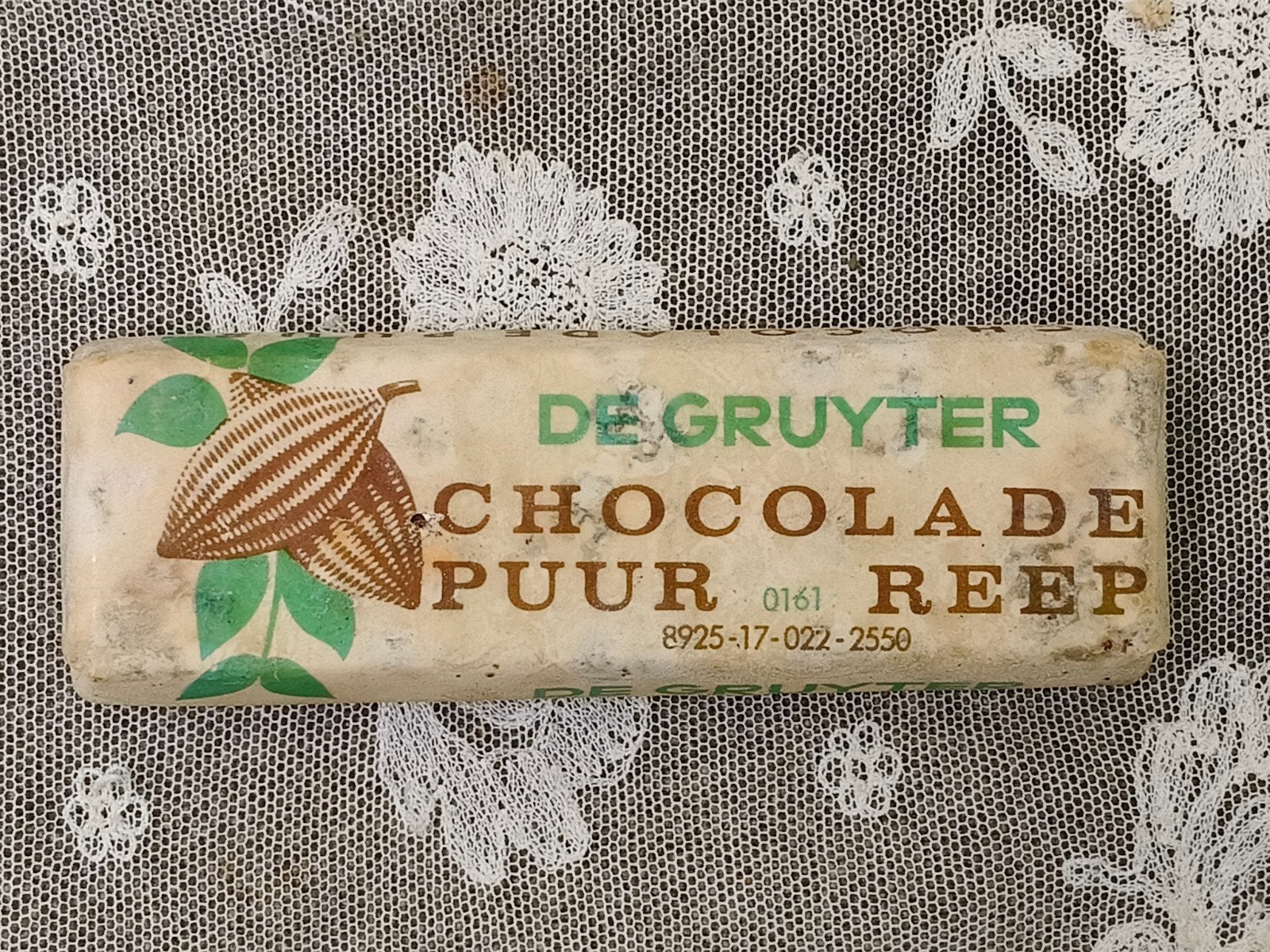 Oud origineel De Gruyter chocoladereep, Ophalen of Verzenden, Gebruikt