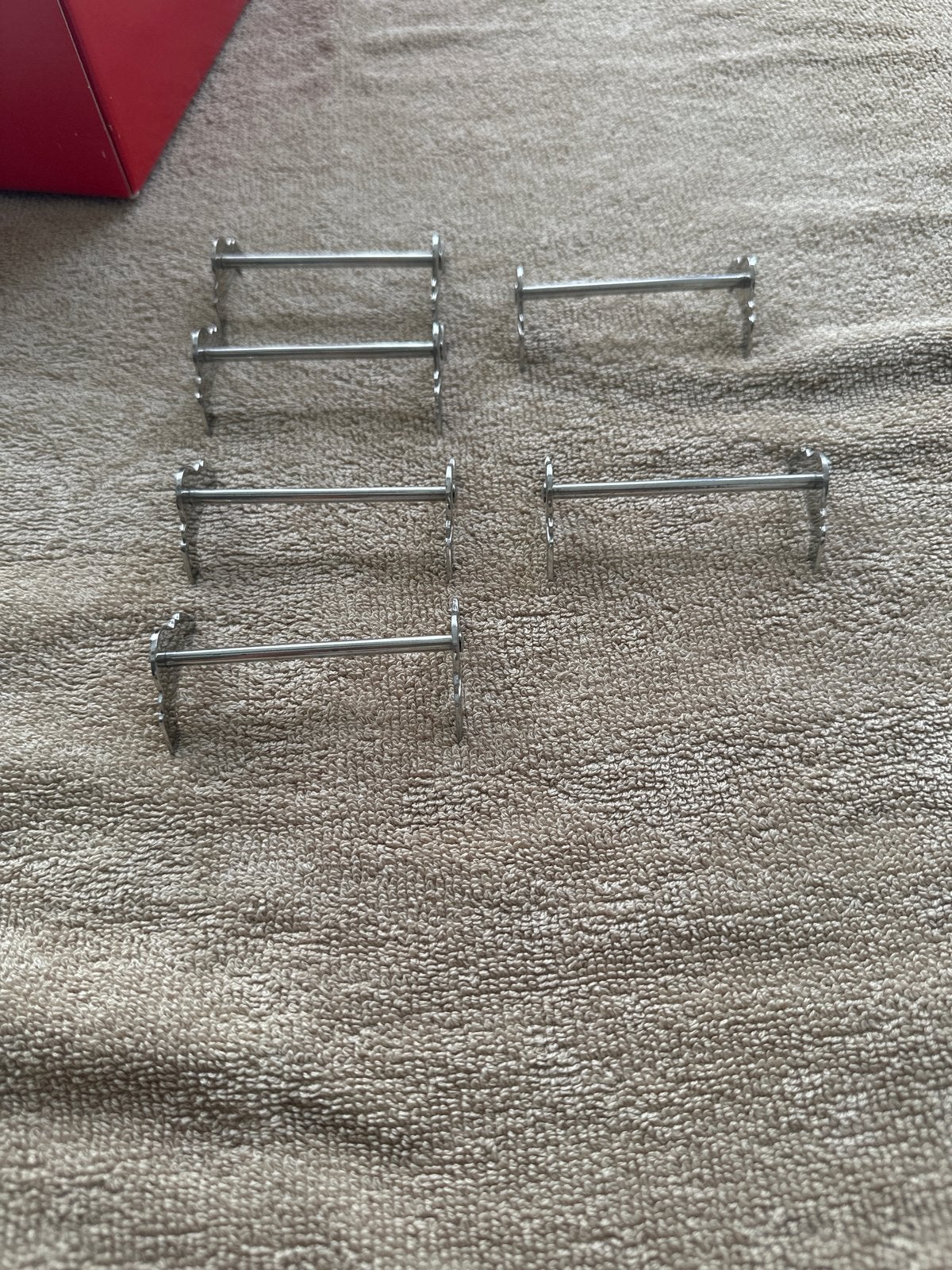 Set van 5 vintage Gero Zilmeta messenleggers - Art Deco, Antiek en Kunst, Ophalen of Verzenden