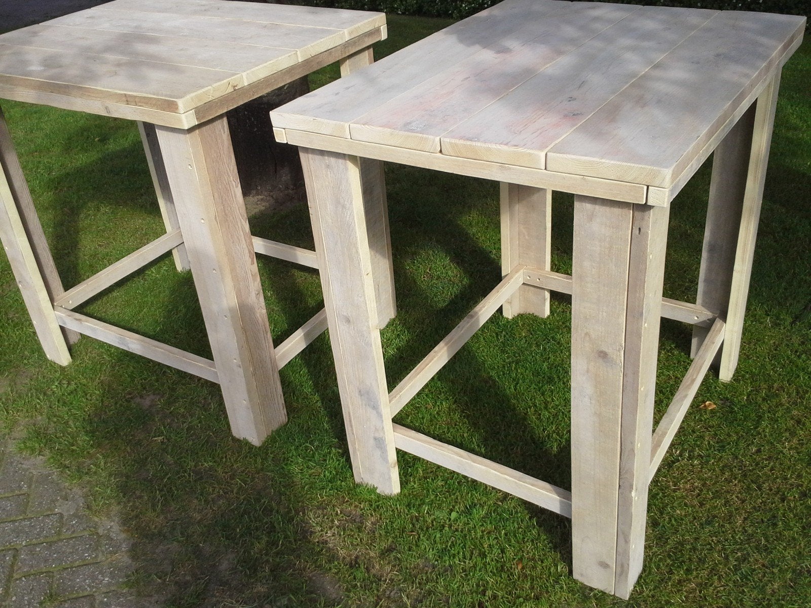 Steigerhouten sta tafel hoge eettafel Douglas hangtafel, Ophalen of Verzenden