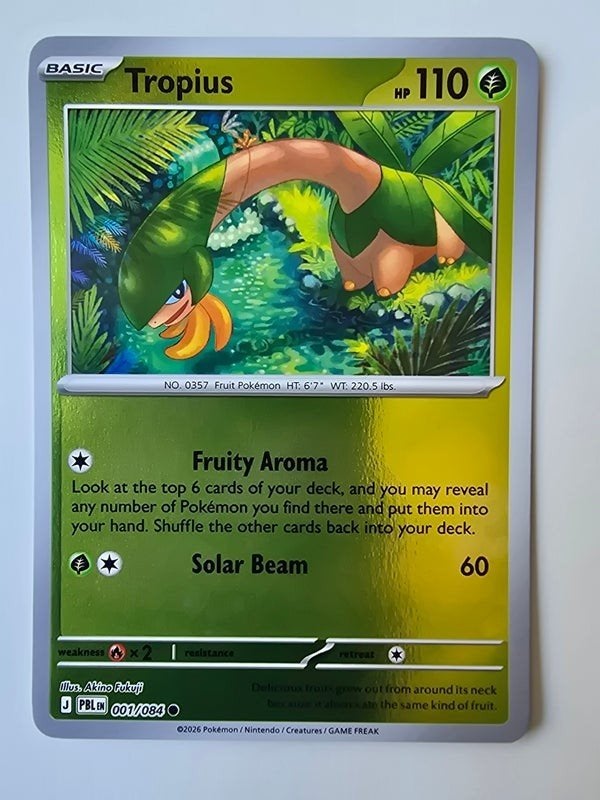TROPIUS (PITCH BLACK 001/084) (REVERSE HOLO) (TRADING CARD), Verzenden, Zo goed als nieuw