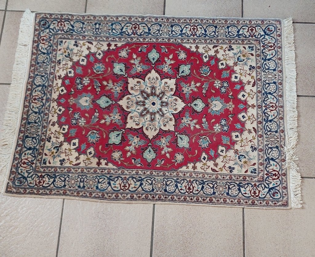 handgeknoopt Nain tapijt uit Iran (70 bij 94 cm), Ophalen