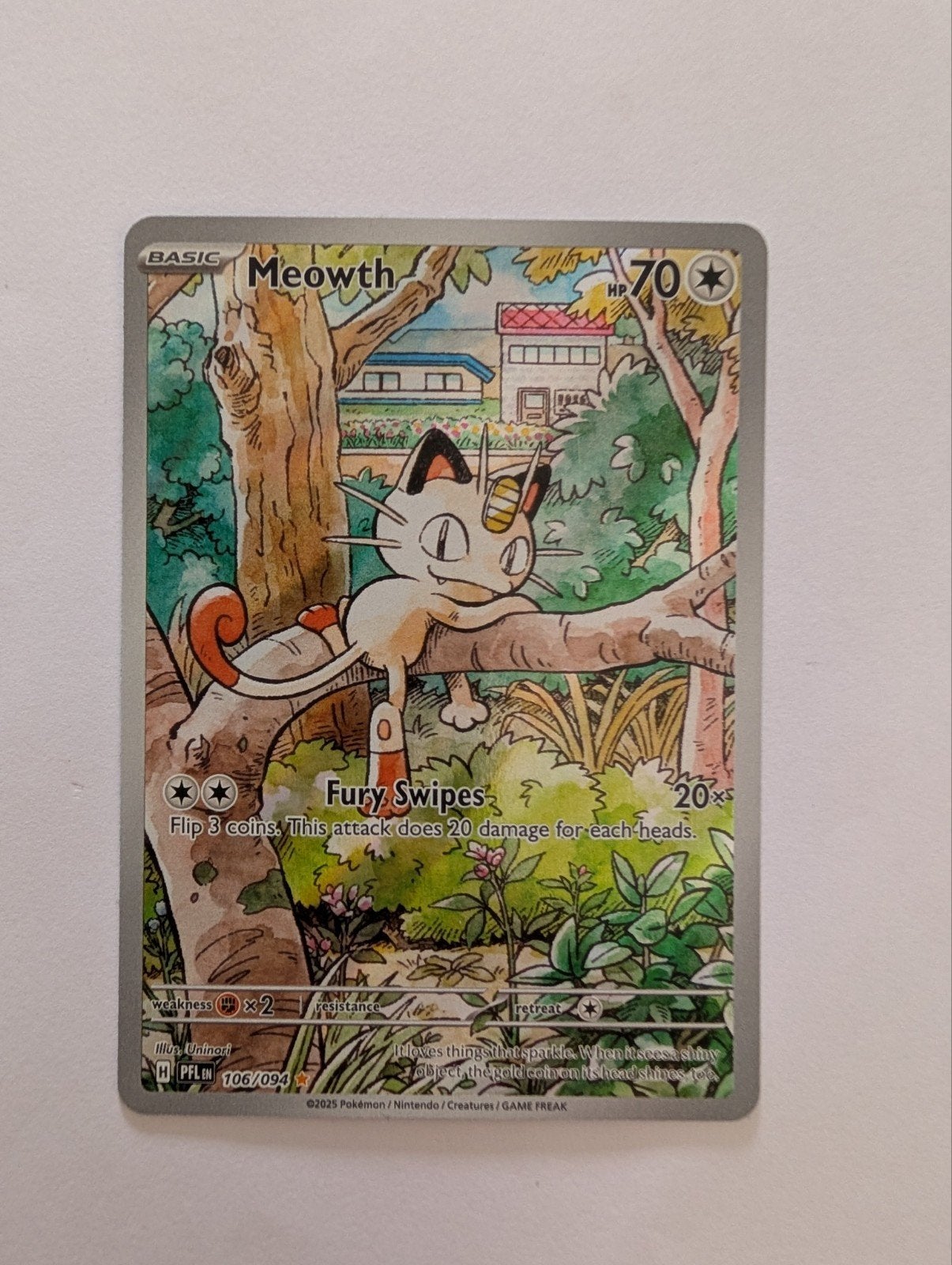 Meowth 106/094 Phantasmal Flames, Ophalen of Verzenden, Zo goed als nieuw