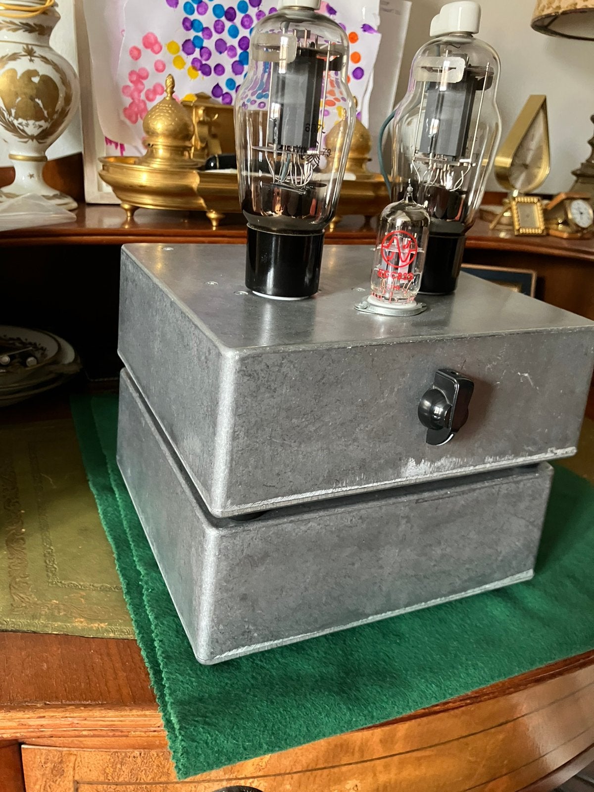 Buizenversterker met 807 eindbuizen circa 5 Watt, Ophalen of Verzenden, Versterker