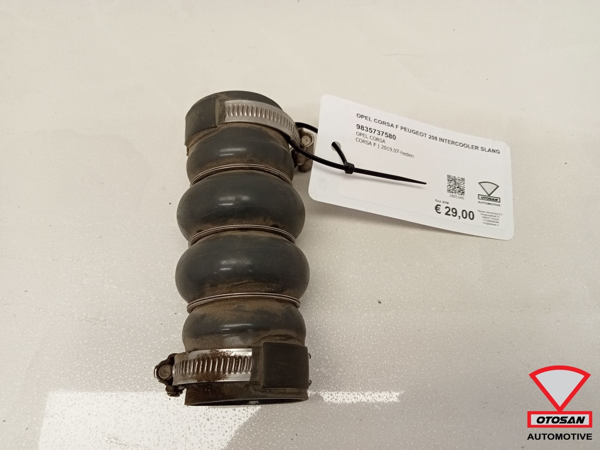 Opel Corsa F Peugeot 208 2019+ Intercooler Slang 9835737580, Auto-onderdelen, Gebruikt, Opel Automobile GmbH, Ophalen of Verzenden