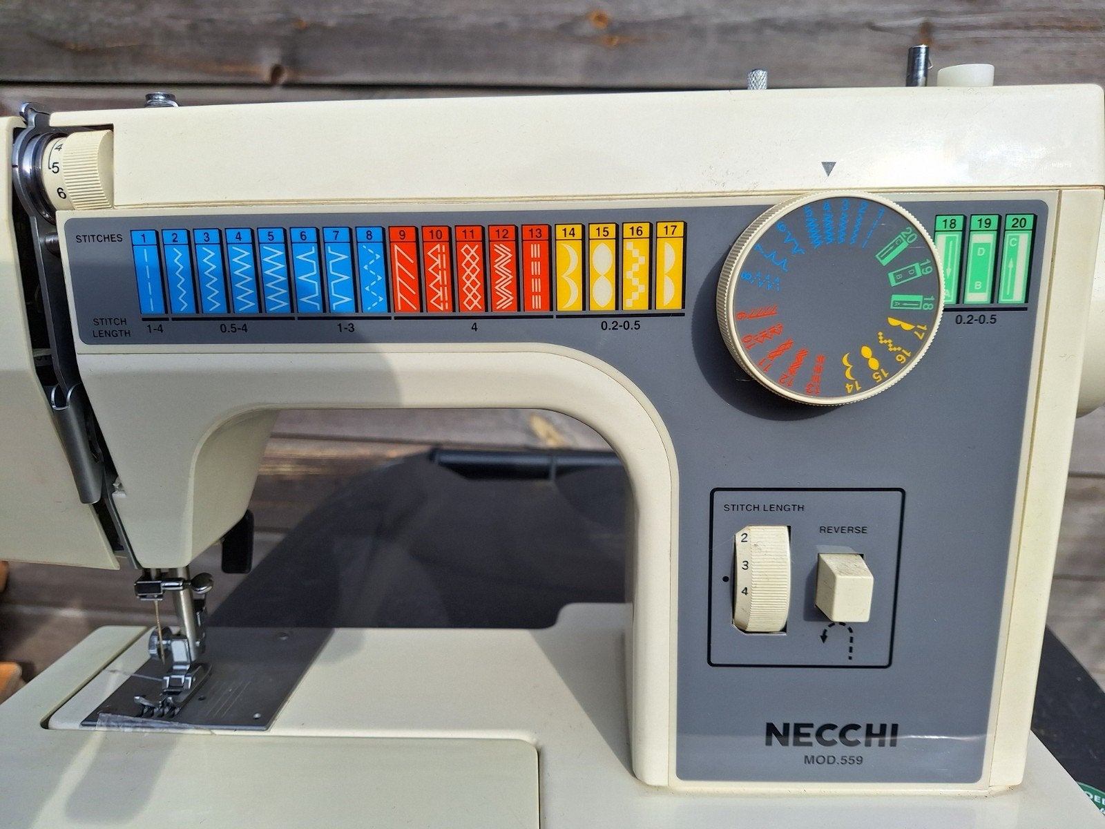 Necchi Type 559 Naaimachine - Vintage Model, Gebruikt, Naaimachine, Industrieel, Ophalen