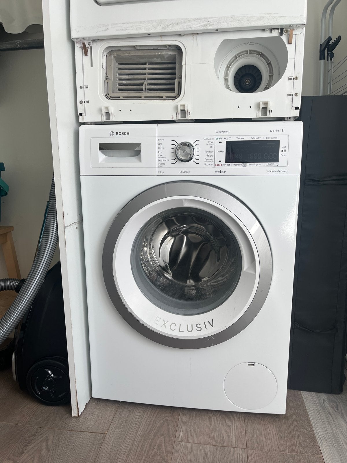 Bosch Wasmachine Serie 6 Exclusiv 9 kg, Witgoed en Apparatuur, 8 tot 10 kg, Ophalen, Gebruikt, Voorlader