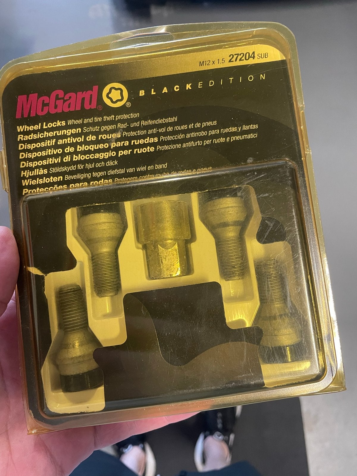 McGard Wielsloten M12 x 1.5 - Zwarte Editie, Ophalen of Verzenden, Gebruikt, Universele onderdelen