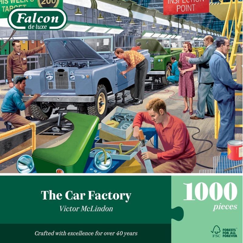 Falcon de Luxe - The Car Factory - 1000 stukjes, Ophalen of Verzenden, 500 t/m 1500 stukjes, Nieuw, Legpuzzel