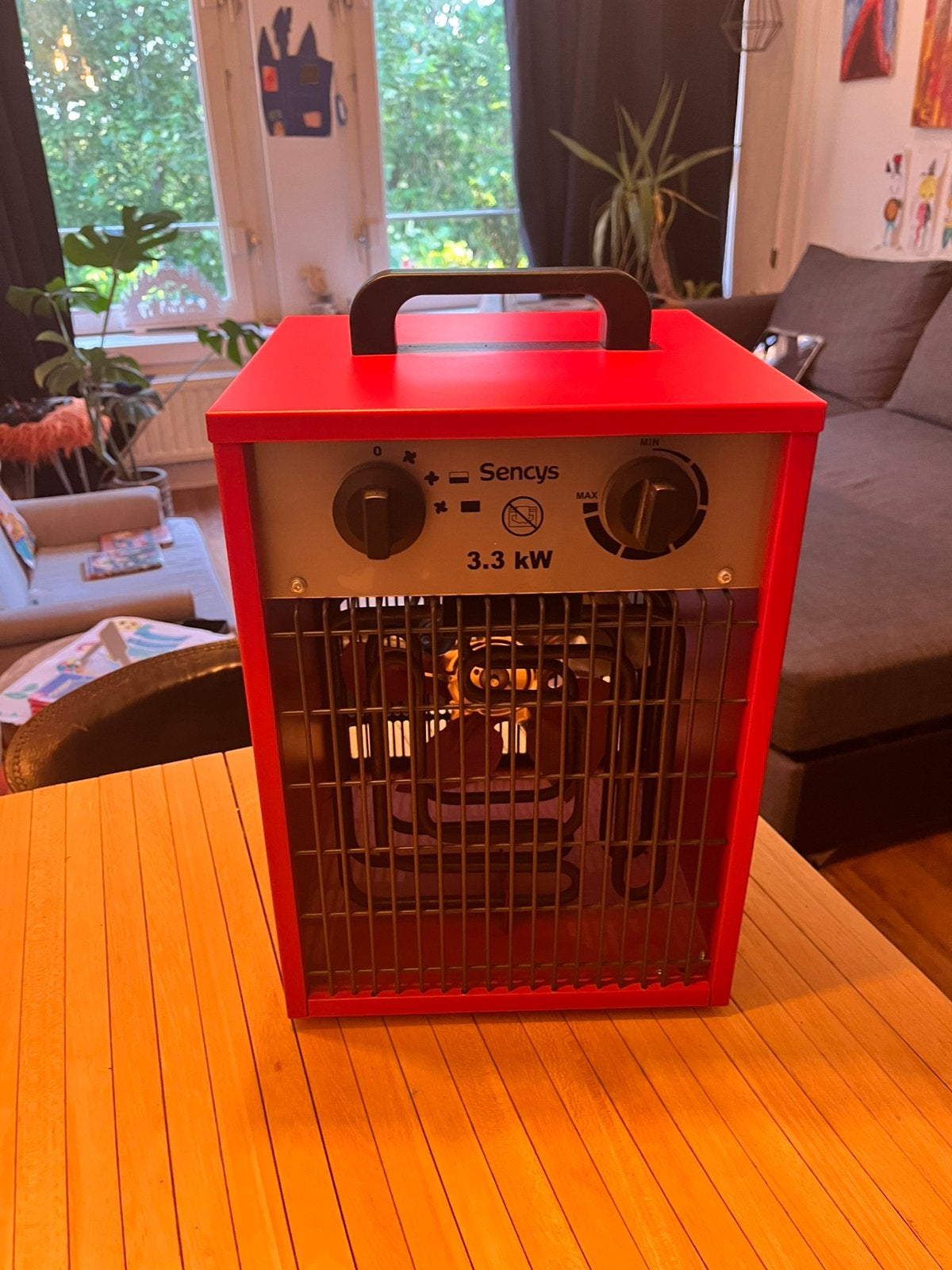 Sencys Industriële Ventilatorkachel 3.3kw 3300W, 30 tot 80 cm, Kachel, Minder dan 60 cm, Ophalen of Verzenden