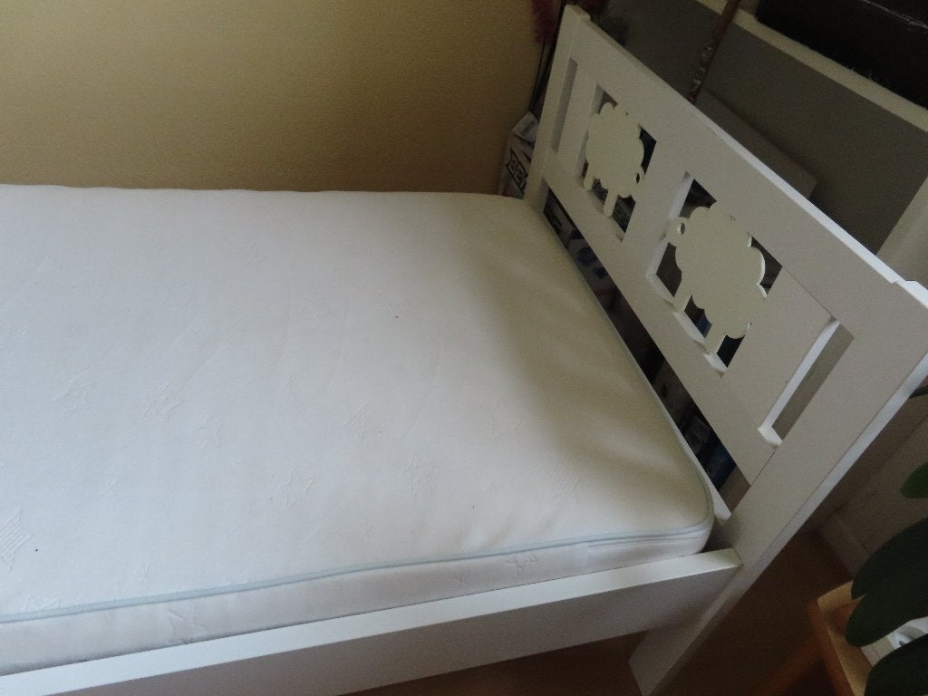 Peuterbed, Ikea Kritter, met matras!, Gebruikt, 70 tot 85 cm, 140 tot 160 cm, Ophalen