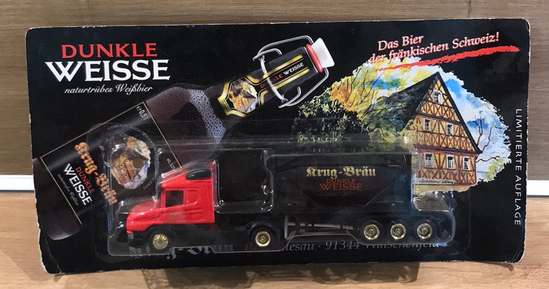 Miniatuur vrachtwagen dunkle Weisse Krug Brau - lim.edition, Verzamelen, Ophalen of Verzenden, Zo goed als nieuw