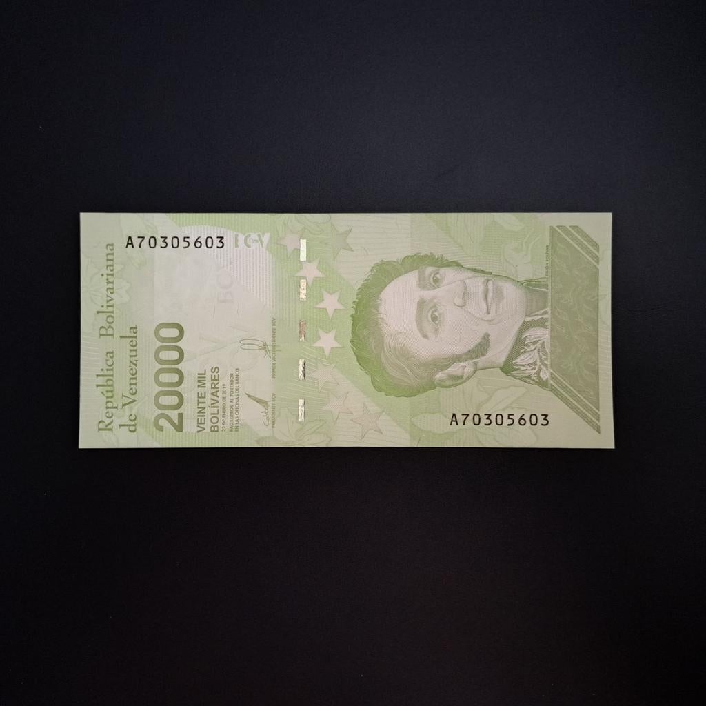 20000 bolivar Venezuela #015, Postzegels en Munten, Bankbiljetten | Amerika, Verzenden, Zuid-Amerika, Los biljet
