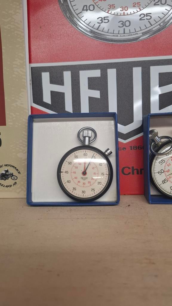 Vintage Heuer Stopwatch - Perfect voor verzamelaars!, Ophalen of Verzenden